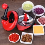Multi-function Kitchen Manual Food Processor Household Meat Grinder Vegetable Chopper Quick Shredder Green Cutter Egg Blender - Image 3