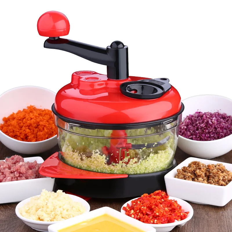 H911aa8a5cf014c87b701f335607733feX.webp Multi-function Kitchen Manual Food Processor Household Meat Grinder Vegetable Chopper Quick Shredder Green Cutter Egg Blender - Image 1