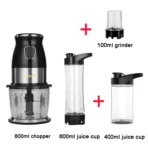 High Speed Multi Function 500W Food Processor Meat Grinder Portable Personal Mini Blender Mixer Juicer Dry Grinder 800ml Chopper - Image 7