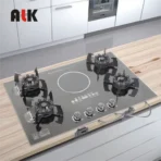 Built-In 5 Burner Gas and Electric Cooktop for Household Use Gas Hob Gas Stove for Industrial and Residential Use