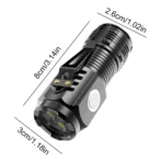 LED Strong Light Flashlight Rechargeable Multi functional for Long Range Portable Outdoor Home Mini Flashlight Cap Clip Light - Image 5