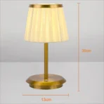 LED Table Lamp USB Pleated Atmosphere Light Restaurant Bar Night Light Coffee Bedroom Decorative Art Lighting - Image 6