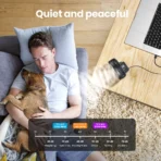 GAIATOP Mini USB Desktop Fan Portable Fan Desktop Office USB Quiet Cooling Fans Three Speed Adjustment Suitable For Home Office - Image 3