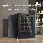 Mini Wine Cooler Fridge - Small Compressor Wine Cellar for Home, Hotel & Bar, UV Protection, Temp Control, Stainless Steel - Image 2