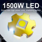 1000000LM Most Powerful LED Flashlight Rechargeable Type-c Flashlight Long Range 6000M Tactical Torch Light For Fishing Hunting - Image 2