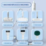 Heated Spray Steam Cleaner Mop Multiple Functions,Hand Steamer Floor Carpet Window Washer Cleaning Machines Electric steam mop - Image 4