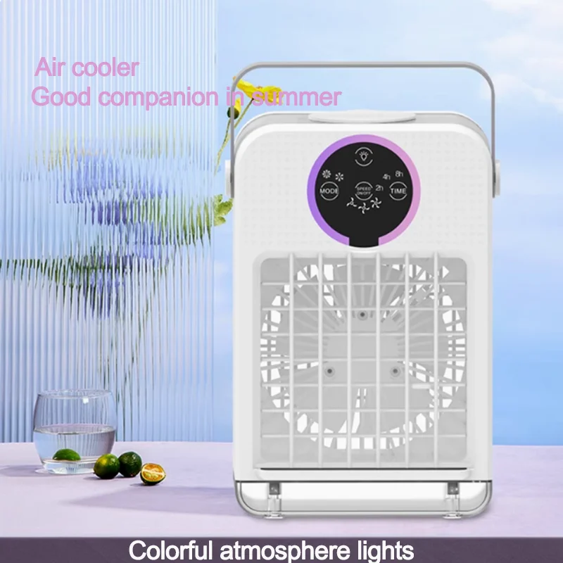 S0e93b257e2e04098986f2bf690727302C.webp Three-speed air-cooled fan desktop spray air conditioning fan plus ice water-cooled desktop small USB powered fan - Image 1