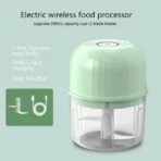 Food Chopper, Electric Mini Vegetable Chopper, USB Rechargeable Garlic Grinder, Portable Processor For Food Kitchen Blenders - Image 8