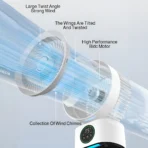 Cooling Home Desktop Shaking Head USB Charging Fan Air Circulation Intelligent Voice Timing Fan Home&dormitory Desktop Fan - Image 3