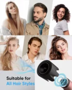 1400W pure original high-power hair dryer, dries hair quickly, lightweight body, low noise, comes with various types of nozzles - Image 6