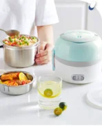 220V Electric Portable Rice Cooker Automatic Home Electric Lunch Heating Box Steaming Cooking Pot Multi Cooker - Image 4