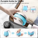 Electric Kettle Folding Electric Port Portable Travel Camping Kettle 600ML Electric Water Heater Portable Foldable Kettle Port - Image 5