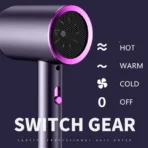 Professional Salon Hair Dryer with Ionic & Heat Protection Portable for Home Hotel Travel-for Household & Hotel Use - Image 3