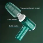 Small household vacuum cleaner, 5000Pa suction, handheld and portable design, suitable for cleaning cars, workshops, computers - Image 3