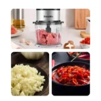 High Speed Multi Function 500W Food Processor Meat Grinder Portable Personal Mini Blender Mixer Juicer Dry Grinder 800ml Chopper - Image 5