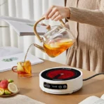 1500W electric ceramic stove, tea stove, electric heating plate, electric furnace, portable mini glass cup heater, 110V - Image 3