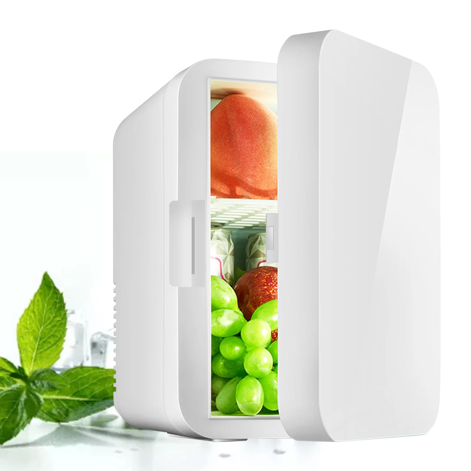 S22011a3219e2440fa5be3d581bd0e739w.webp 8L Mini Refrigerator Stylish Space Saving Multipurpose Single Door Mini Fridge with Freezer for Home and Car CN Plug 220‑240V - Image 1