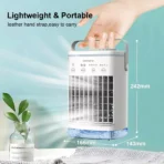 Portable Air Conditioner Mini Air Cooler USB Air Conditioning Fan 700ml Ice Water Air Cooling Fan With Humidifier for Bedroom - Image 6