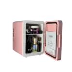 4L Fridge Newest Cool and Heat Adjust Desktop Mini Fridge Low Noise Pink Mini Fridge With HD Cosmetic Mirror - Image 6