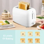 110V/220V Home Toaster 6 Modes 2 Slice Bread Toast Maker Automatic Breakfast Machine One-Click Operation Sandwich Maker 2023 New - Image 3