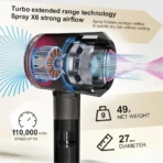 Professinal Leafless Hair Dryer Personal Hair Care Styling Negative Ion Tool Hair Care Quick Dry Home Powerful Hairdryer - Image 5