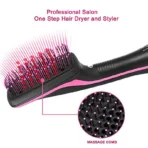 Hair Dryer Brush Portable Hot Air Brush Blow Dryer with Comb One Step Hair Dryer Comb Blower Brush Hair Straightener - Image 2