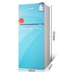 138L Mini Refrigerator Three Door Mini Household Refrigerator Silent Refrigeration Refrigerator - Image 4