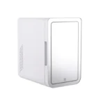 4L Fridge Newest Cool and Heat Adjust Desktop Mini Fridge Low Noise Pink Mini Fridge With HD Cosmetic Mirror - Image 8