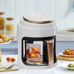 Air Fryer Visual Oil-free Electric Fryer Multi-functional Automatic Household 360°Baking LED Touchscreen Oil Air Fri - Image 4