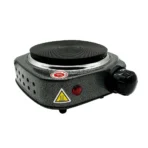 Electric Stove 500W Single Burner Cooktop Compact and Portable Adjustable Temperature Hot Plate White & Black - Image 2