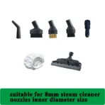 Steam Engine Brush For 8mm Steam Cleaner Nozzles Household Appliances Glass Cleaning Mop Head Parts Accessories