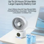 Cooling Home Desktop Shaking Head USB Charging Fan Air Circulation Intelligent Voice Timing Fan Home&dormitory Desktop Fan - Image 2