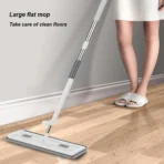 Large Flat Mop Self-contained Slide Microfiber Floor Mop Wet and Dry Mop For Cleaning Floors Home Cleaning Tools - Image 2