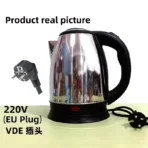 Electric Kettle 2L Hot Water Kettle Stainless Steel Electric Teapot Coffee Tea Beverage Boiler Electric Water Heater 220v/230v - Image 7