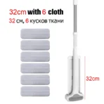 Magic Self-Cleaning Squeeze Mop Microfiber Spin And Go Flat Mop For Washing Floor Home Cleaning Tool Bathroom Accessories Set - Image 8