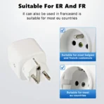 Matter WiFi Smart 16A/20A Plug EU Smart Socket Power Outlet Home Appliance for HomeKit SmartThings Works with Siri Alexa - Image 3