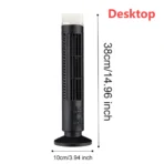 Desktop Tower Fan Quiet Desktop Fan Fast Cooling Fans Household Portable Air Conditioner Fan Circulating Fan for Home Office - Image 10