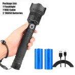Rechargeable LED Flashlights 90000 Lumens Super Bright Zoomable Waterproof Flashlight with 3 Modes Powerful for Camping Hiking - Image 8