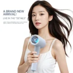 Powerful Hair Dryer with Diffuser - 2 Speeds, 3 Heating and Cooling Buttons for Straight and Curly Hair - Perfect for Home - Image 4