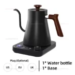 Electric Kettle 0.9L Temperature Control Stainless Steel Inner Quick Heating 1200W Electric Kettles for Pour Over Coffee Tea - Image 6