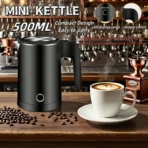 Travel Electric Kettle 500ML Stainless Steel Portable Water Boiler for Tea Coffee Home Office Camping Kitchen Smart Kettle