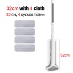 Magic Self-Cleaning Squeeze Mop Microfiber Spin And Go Flat Mop For Washing Floor Home Cleaning Tool Bathroom Accessories Set - Image 14