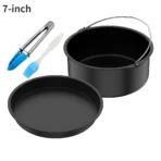7 Inch / 8 Inch Air Fryer Accessories for Gowise Phillips Cozyna and Secura Fit all Airfryer 3.73.7 4.2 5.3 5.8QT baking pan - Image 11