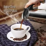 Coffee maker Moka Pot, 2/4/6 Cups Stainless Steel Cafe Percolator Maker, Italian coffee machine Fit Induction Cookers Coffeeware - Image 5