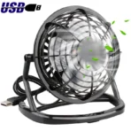 USB Silent Fan Desk Cooler for Laptop Notebook Desktop PC Office Summer Cooling Fan 4 Blades Rotatable USB Mini Fans Socket