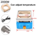220V Kitchen Lab mini Electric stove electric household furnace thermostat hot milk cooker travel Hot Plate Hot Cook Heater - Image 7