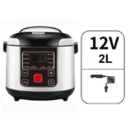 Portable Car Rice Cooker 2L Electric Truck Multi-Cooker Soup Porridge Cooking Food Steamer Electric Lunch Box 12V or 24V - Image 8