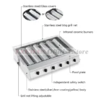 HomeWise 2/3/4 Burners BBQ Grill LPG Gas Grill Gas Stoves Stainless Steel Burners With Glass Covers Outdoors Camping Barbecue - Image 4