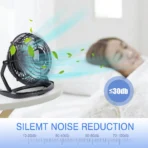 Desk USB Silent Fan Cooler For Laptop Notebook PC Desktop Summer Cooling Fans 180 Degree Rotation 4 Blades USB Mini Fan - Image 4