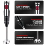 2025 New Household Blender 1500w Multi-functional Cooking Stick Small Baby Auxiliary Food Machine Meat Grinder Food Processor - Image 4